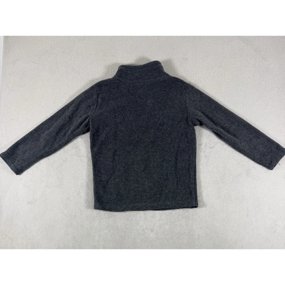 The Childrens Place Boys Gray Microfleece Half Zip Pullover Jacket Size 5T